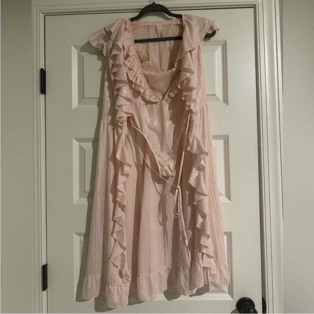 Victoria's Secret Soft Pink Robe and Bodysuit